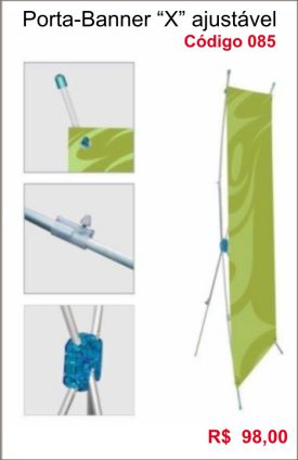 Porta-Banners em " X " - - Clique na Imagem e Vá à Página